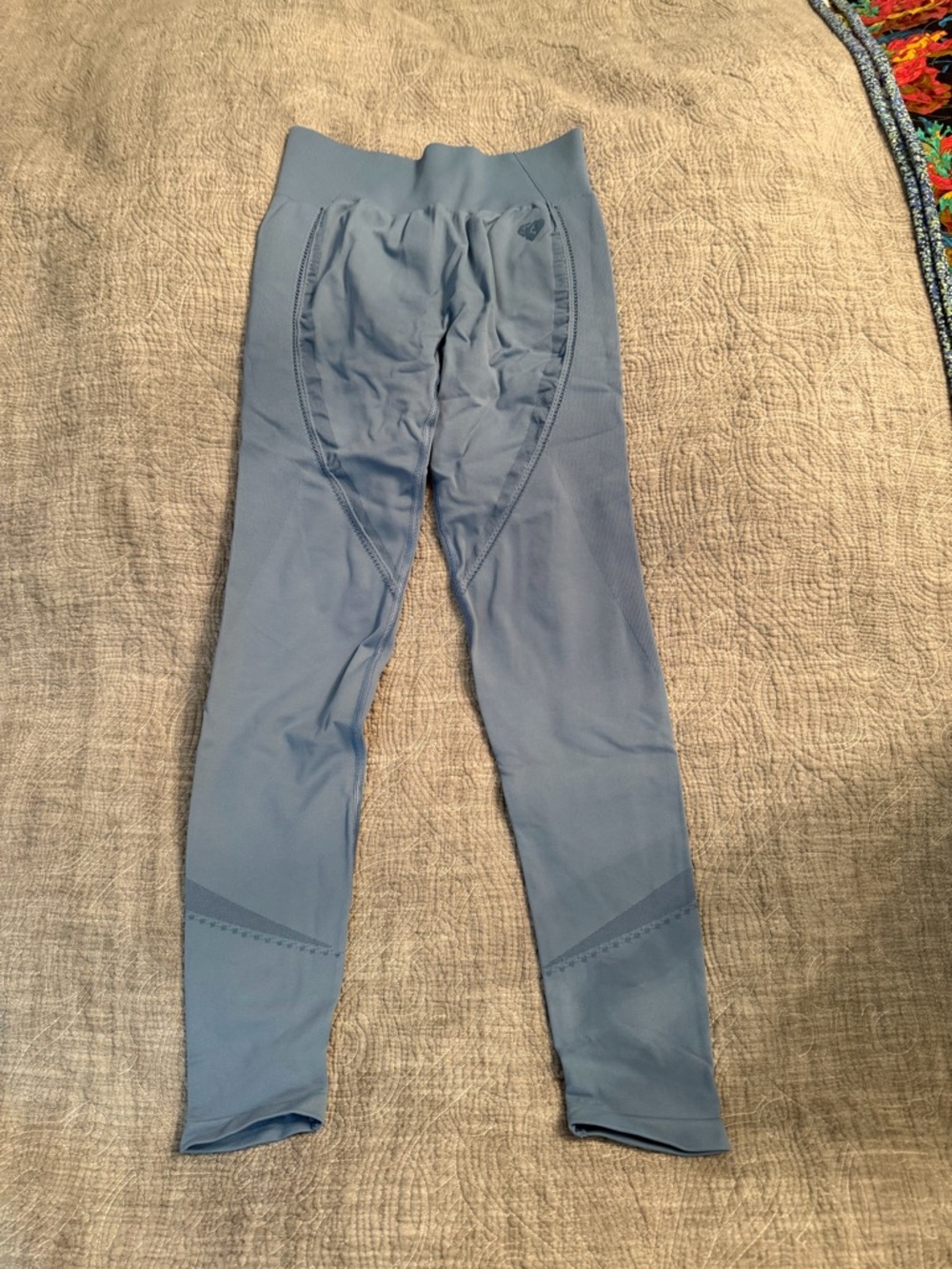 Women's Light Blue High-Rise Performance Leggings